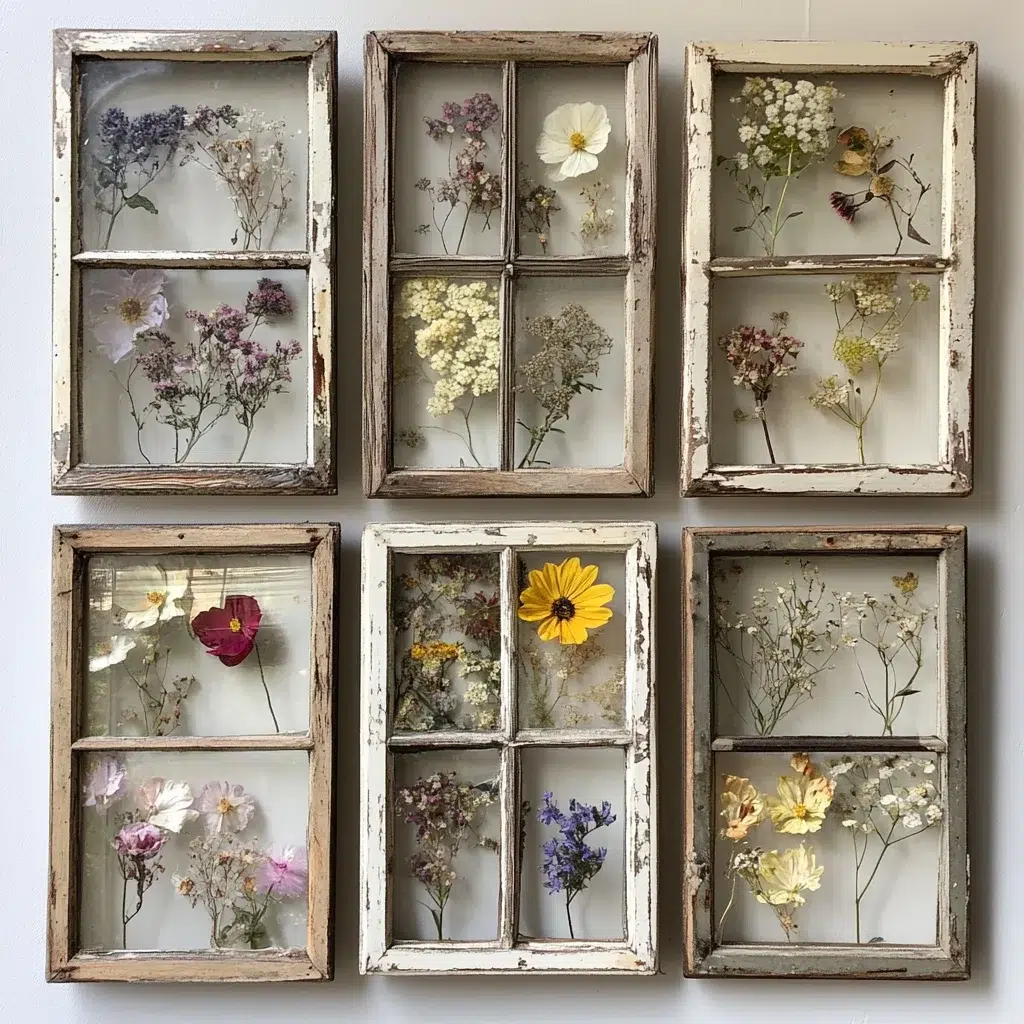 Turning Old Windows into EcoFriendly Wall Art Recipes Time